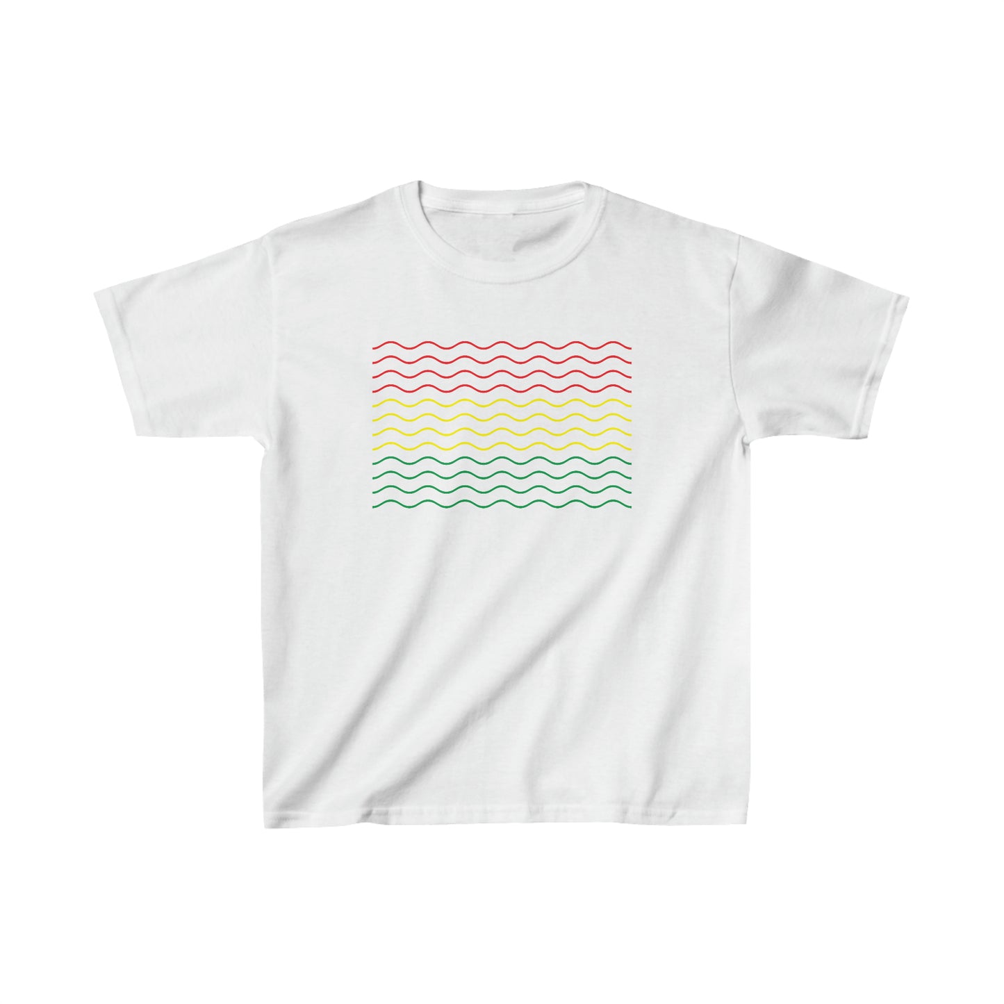 Rasta Colors Chevron Kids T-Shirt, Stylish and Trendy Tee for Boys and Girls, Vibrant Rasta Design, Comfortable and Fashionable Apparel