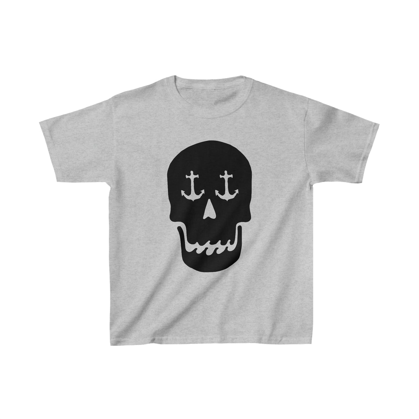 Kids T-Shirt with Nautical Skull Anchor Eyes - Trendy and Stylish Tee for Boys and Girls
