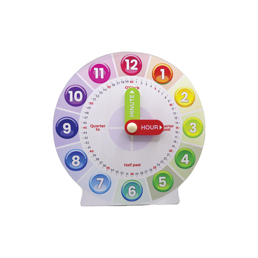 URBAN SUPPLY CO. Interactive Kids Learning Clock: Master Time with Fun & Education