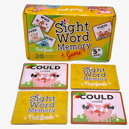 URBAN SUPPLY CO. Sight Word Memory Game / Matching Game. Reading and Language Building for Grades Pre-Kindergarten Through Second Grade. Early Children's Reading Educational Game. Learn to Read (First Grade)