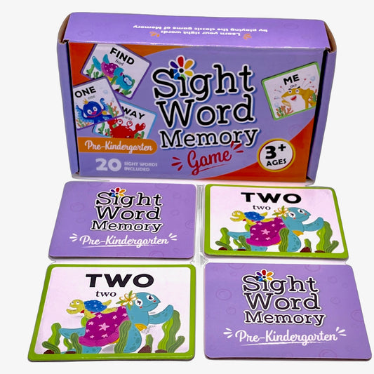 URBAN SUPPLY CO. Sight Word Memory Game / Matching Game. Reading & Language Building for Grades Pre-Kindergarten Through Second Grade. Early Children's Educational Learn to Read (Pre-Kindergarten)