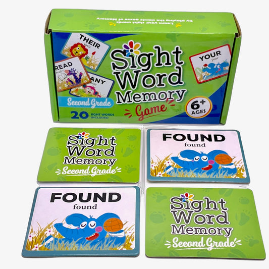 URBAN SUPPLY CO. Sight Word Memory Game / Matching Game. Reading and Language Building for Grades Pre-Kindergarten Through Second Grade. Early Children's Educational Learn to Read (Second Grade)