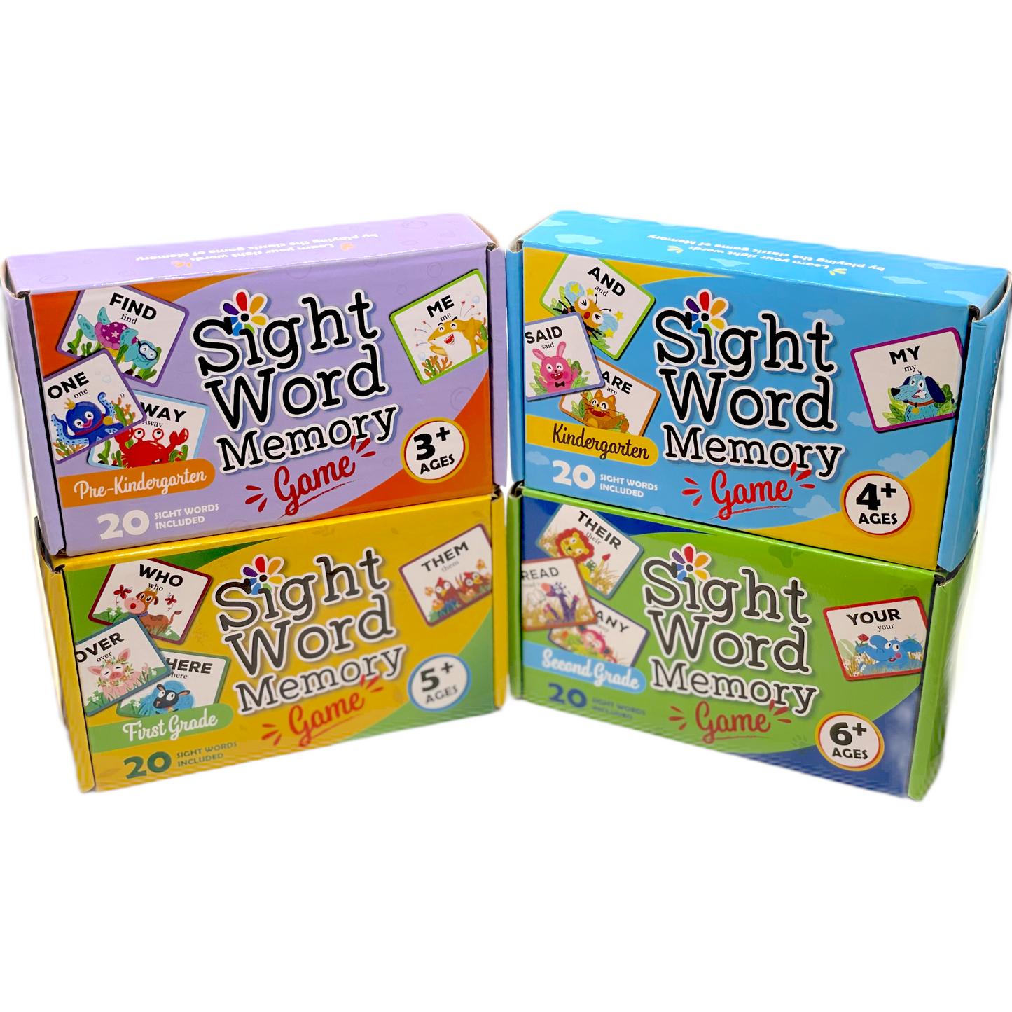 URBAN SUPPLY CO. Sight Word Memory Game / Matching Game. Reading and Language Building for Grades Pre-Kindergarten Through Second Grade. Early Children's Reading Educational Game. Learn to Read (First Grade)