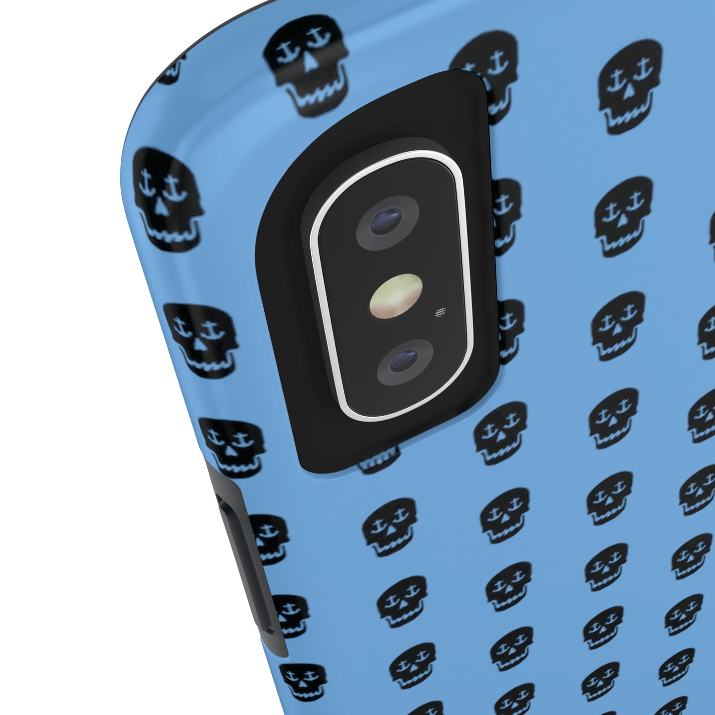 Nautical Skull with Anchor Eyes Phone Cover - Unique Maritime Design