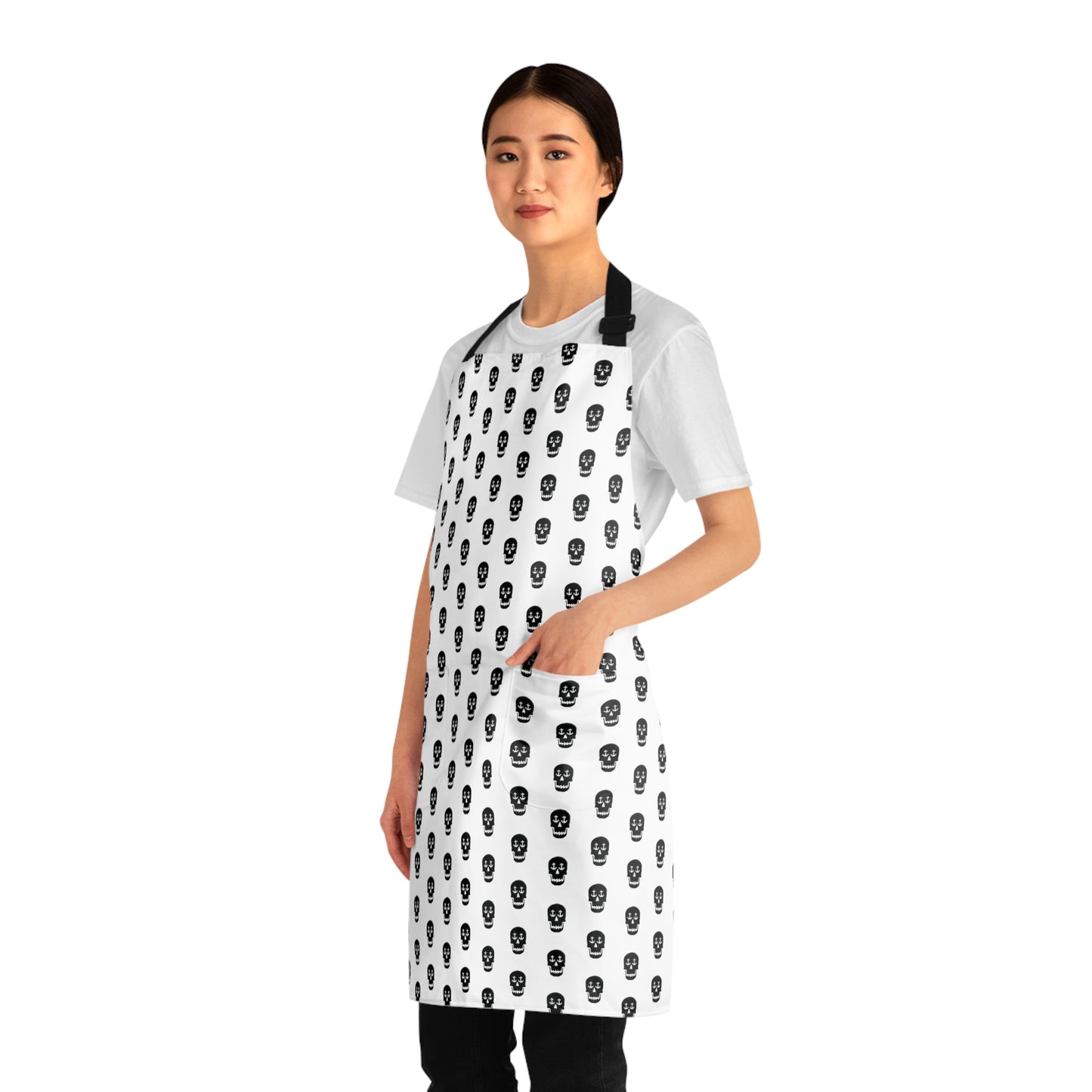 Nautical Skull Anchor Eyes Apron - Stylish Maritime Cooking and Baking Apron.