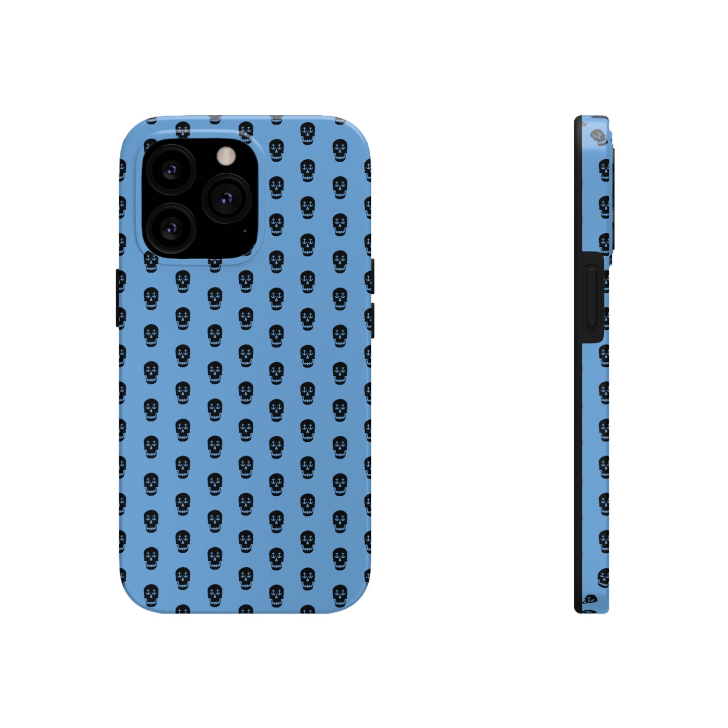 Nautical Skull with Anchor Eyes Phone Cover - Unique Maritime Design