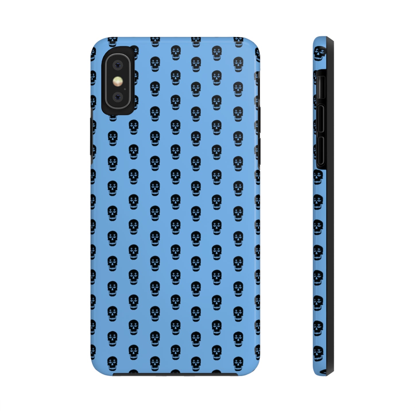 Nautical Skull with Anchor Eyes Phone Cover - Unique Maritime Design