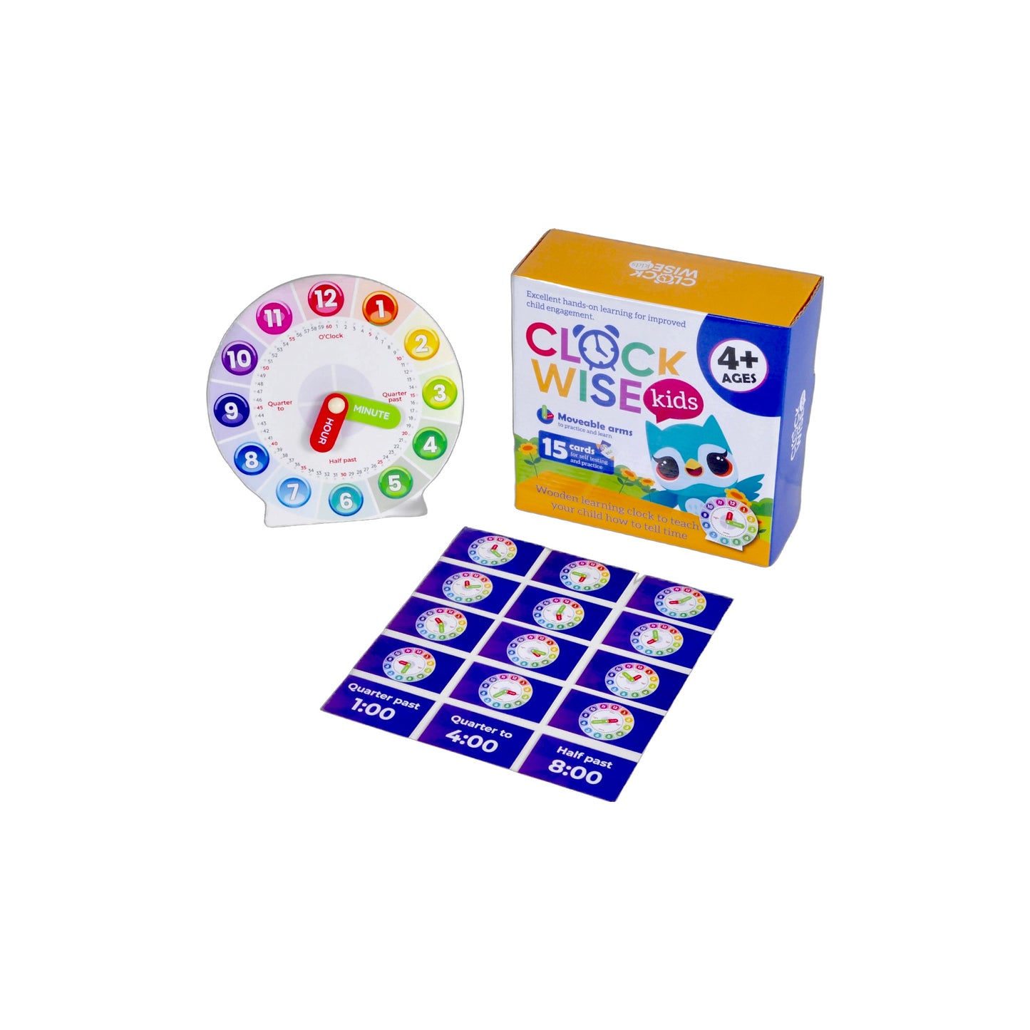 URBAN SUPPLY CO. Interactive Kids Learning Clock: Master Time with Fun & Education