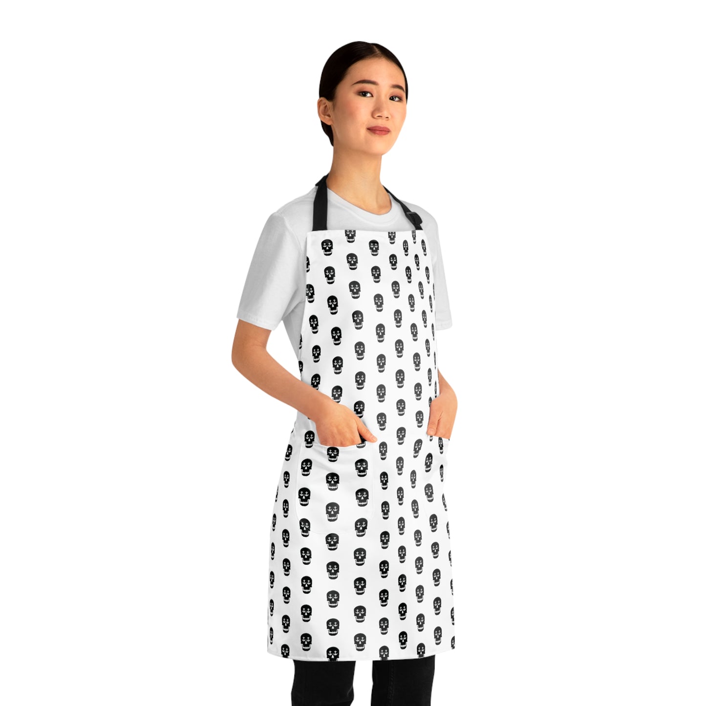 Nautical Skull Anchor Eyes Apron - Stylish Maritime Cooking and Baking Apron.