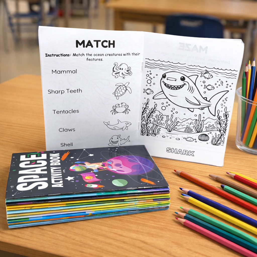 Mini Coloring Activity Books — 12-Pack