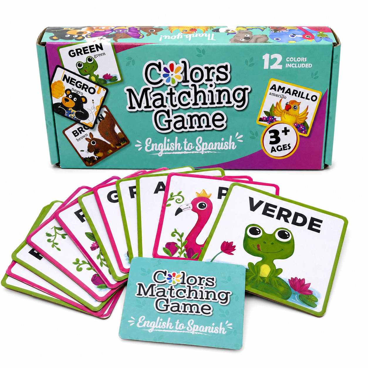 Bilingual Colors Matching Game — Spanish & English