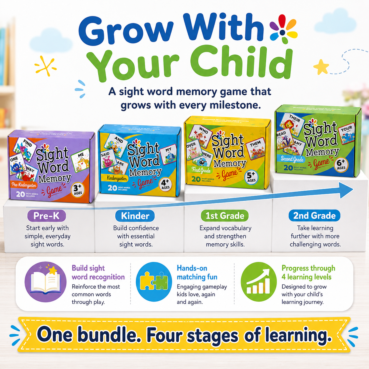 Complete Learn-to-Read Bundle — Sight Word Games Pre-K Through 2nd Grade