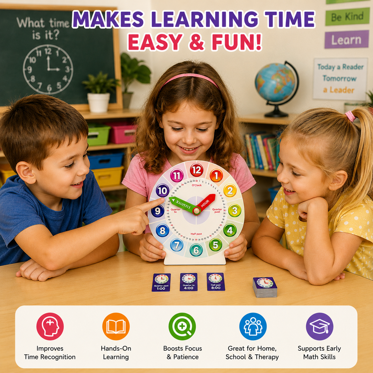 ClockWise Kids Learning Clock — Learn to Tell Time