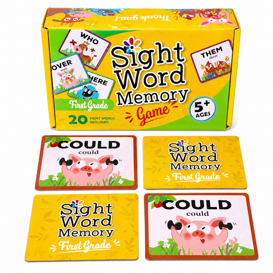URBAN SUPPLY CO. Sight Word Memory Game / Matching Game. Reading and Language Building for Grades Pre-Kindergarten Through Second Grade. Early Children's Reading Educational Game. Learn to Read (First Grade)