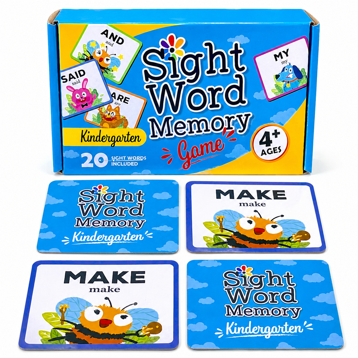 Sight Word Memory Game — Kindergarten