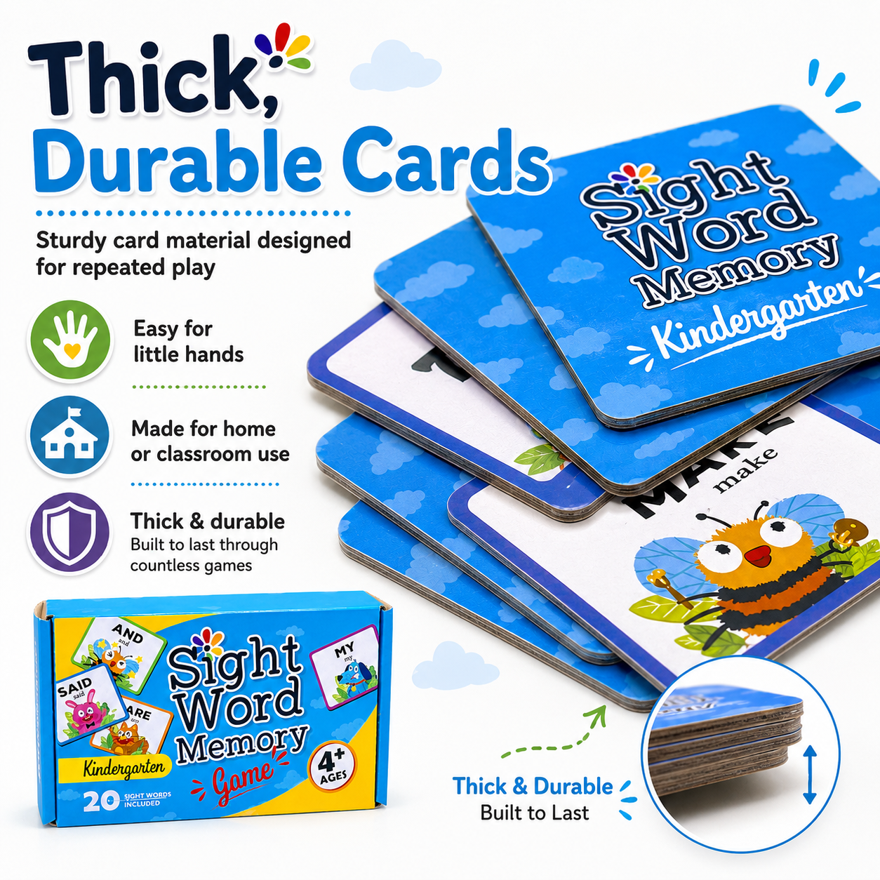 Sight Word Memory Game — Kindergarten