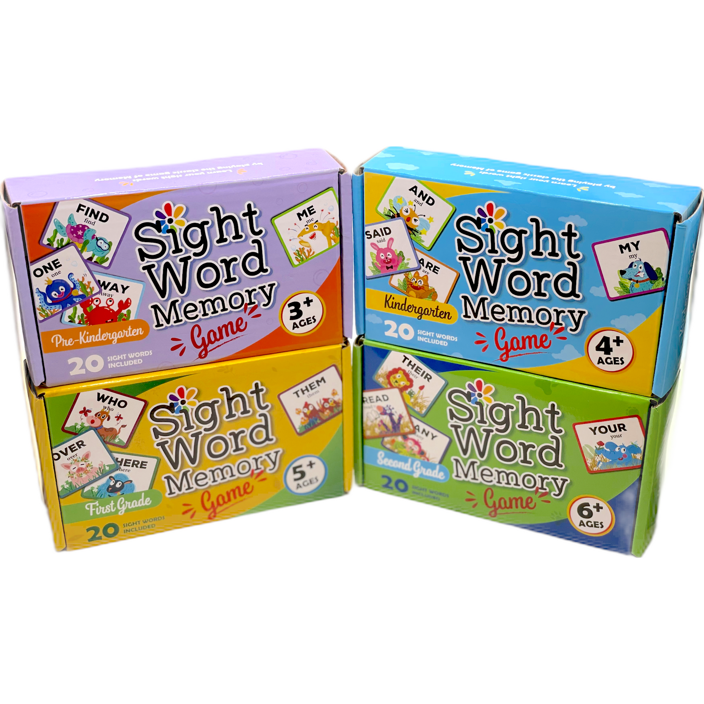 URBAN SUPPLY CO. Sight Word Memory Game / Matching Game. Reading and Language Building for Grades Pre-Kindergarten Through Second Grade. Early Children's Educational Learn to Read (Second Grade)